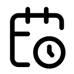 Calendar Clock SVG Icon